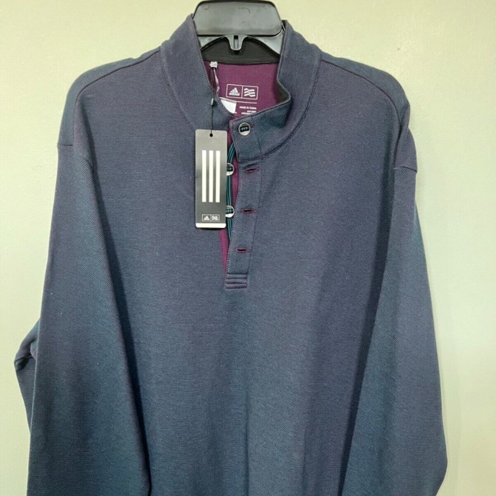 🔥Adidas GOLF BC7776 REDNIT TM4305F7 Men SWEATSHRT ADI BTNUP PQ Size 2XL NWT $80